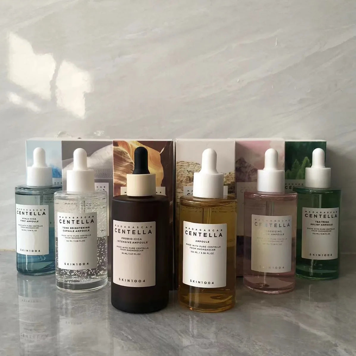 SKIN1004 Centella Ampoule Set — Coffret de 6 Types de Soins Coréens