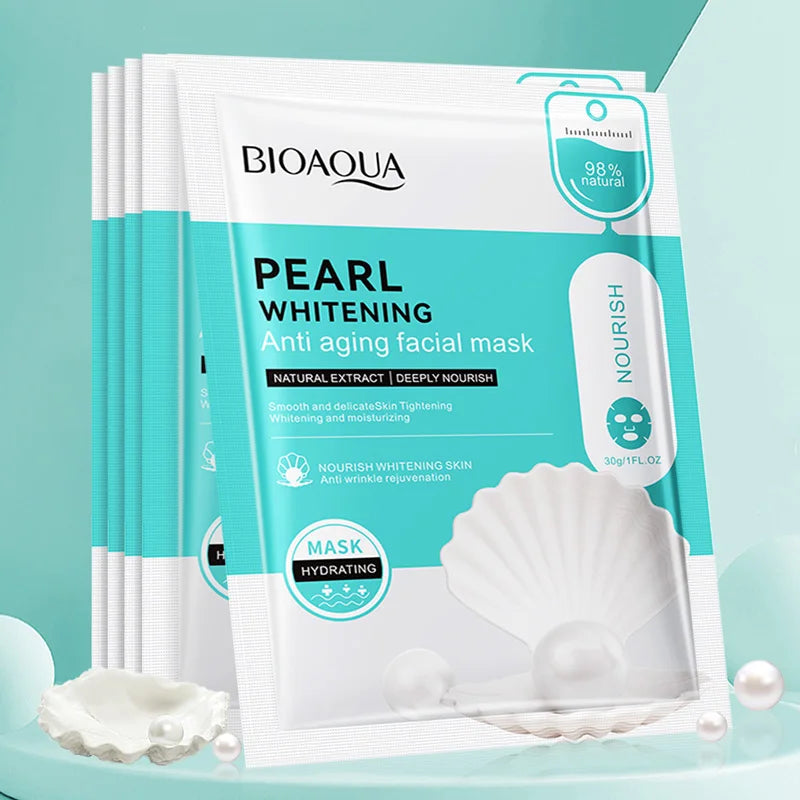 Masques visage à l'acide hyaluronique et à la bave d'escargot BIOAQUA