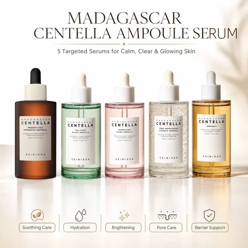 SKIN1004 Centella Ampoule Set — Coffret de 6 Types de Soins Coréens