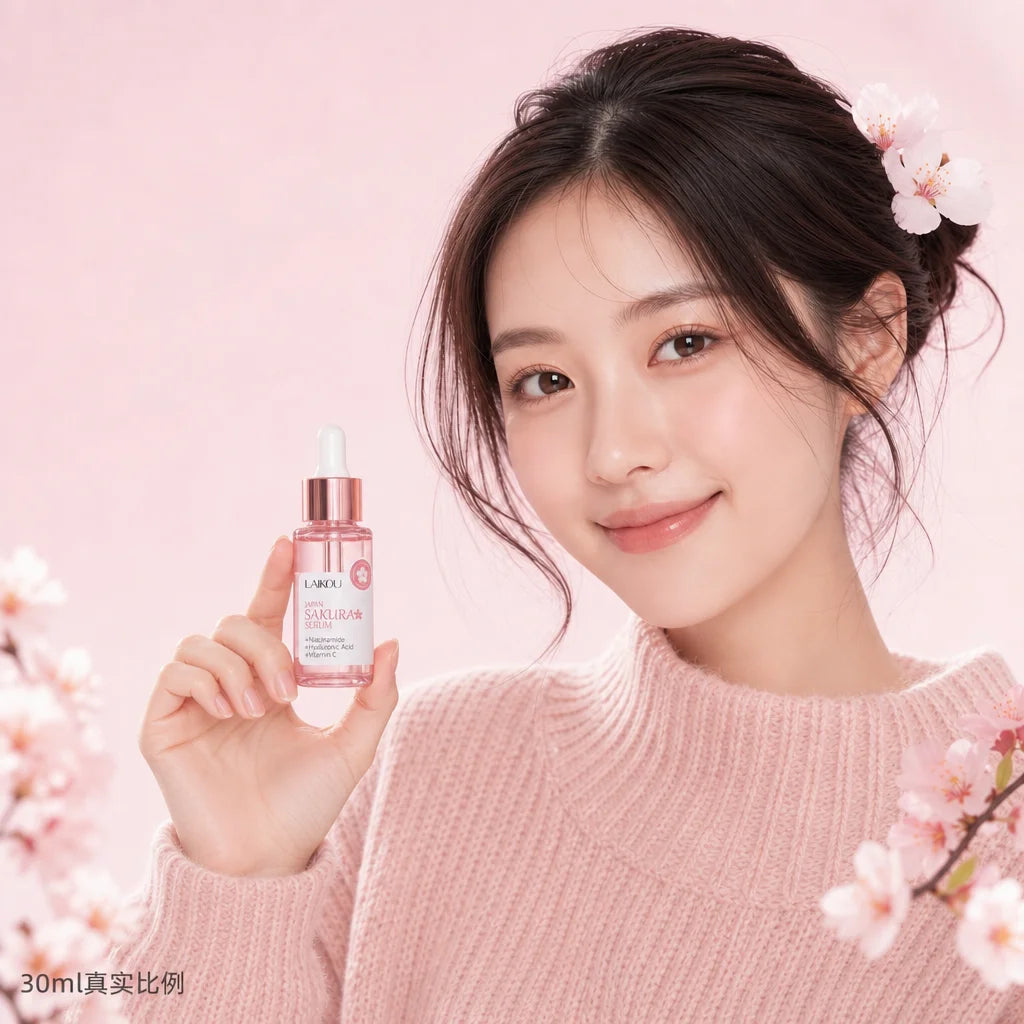 Sérum LAIKOU Sakura — Niacinamide, Acide Hyaluronique & Vitamine C