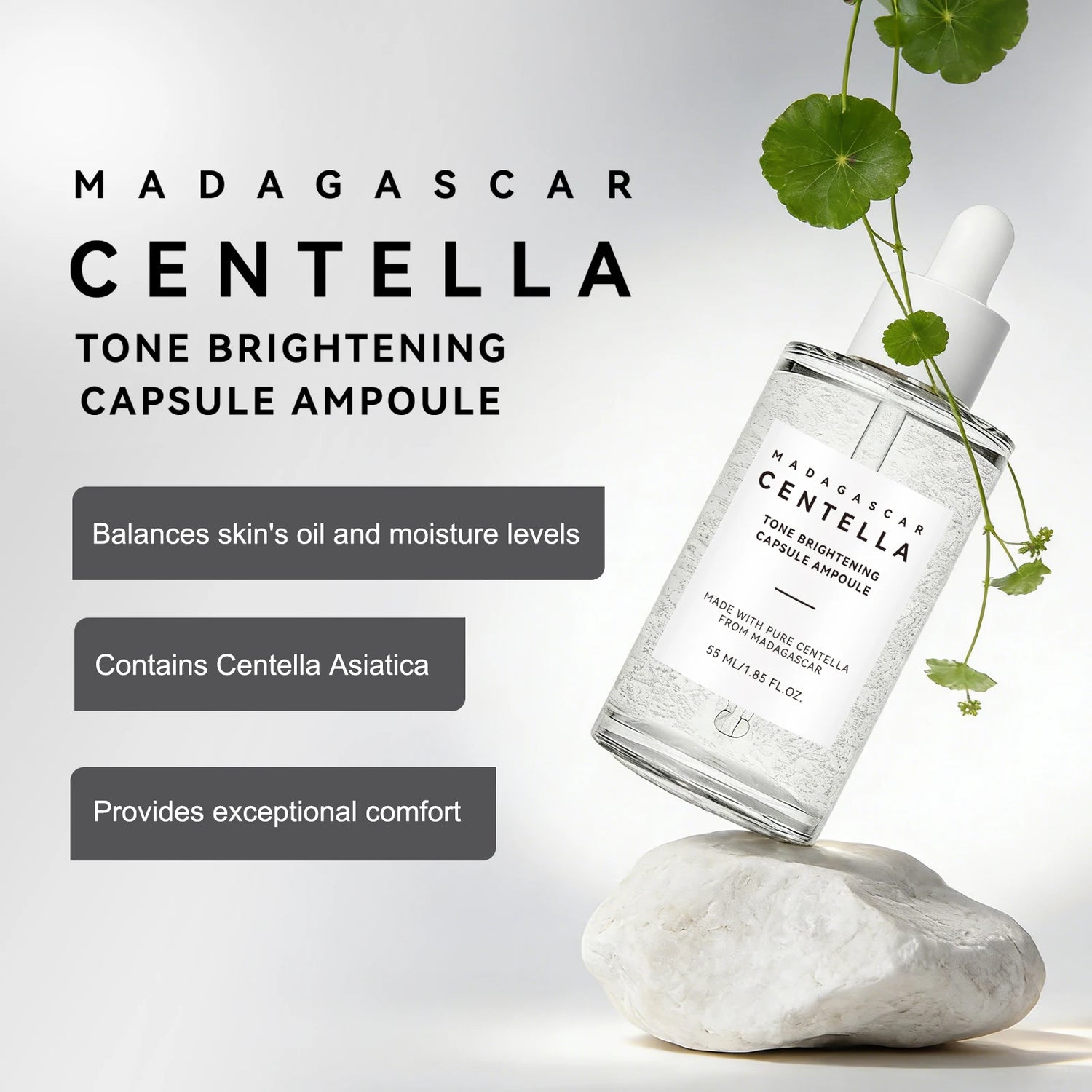 Ampoule Perfectrice de Teint Centella de Madagascar 55ml