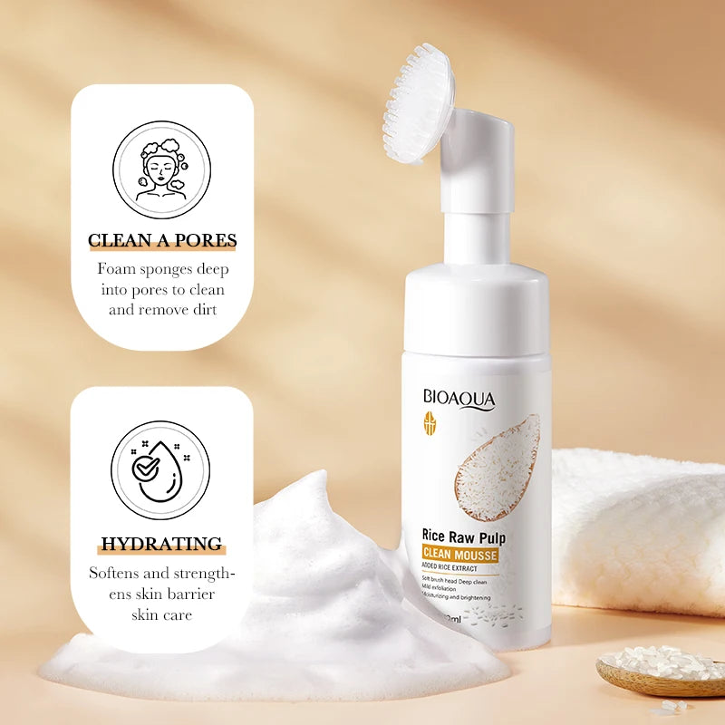 BIOAQUA Nettoyant Éclaircissant Riz Blanc