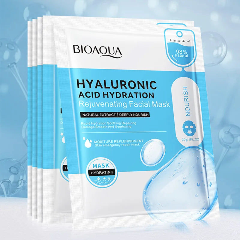 Masques visage à l'acide hyaluronique et à la bave d'escargot BIOAQUA