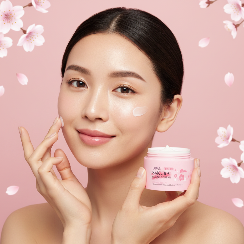 LAIKOU Kit 3 pièces masque de boue, gommage et crème Sakura