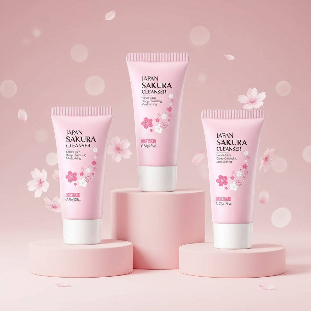 LAIKOU Nettoyant Visage Japon Sakura 50g