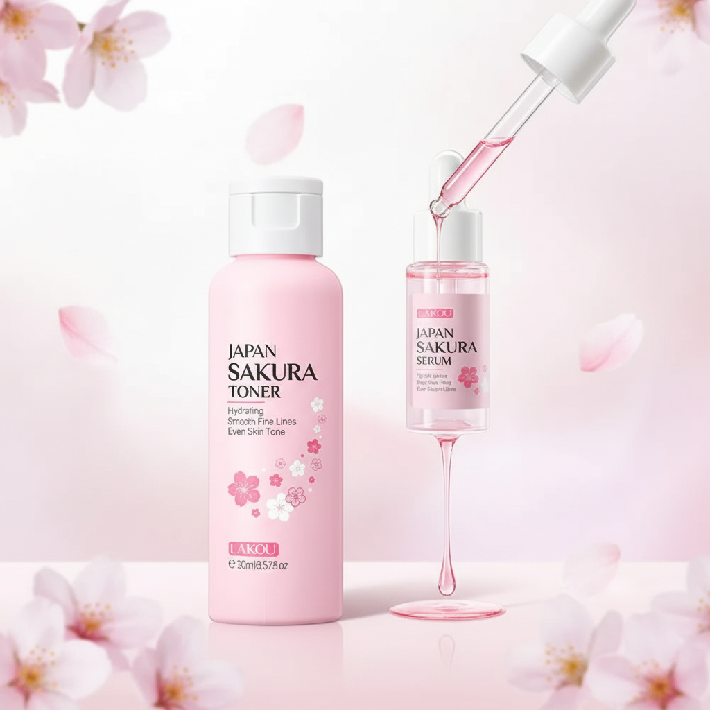 Jaysuing Sakura Coffret Soin Peau 5/6 pièces