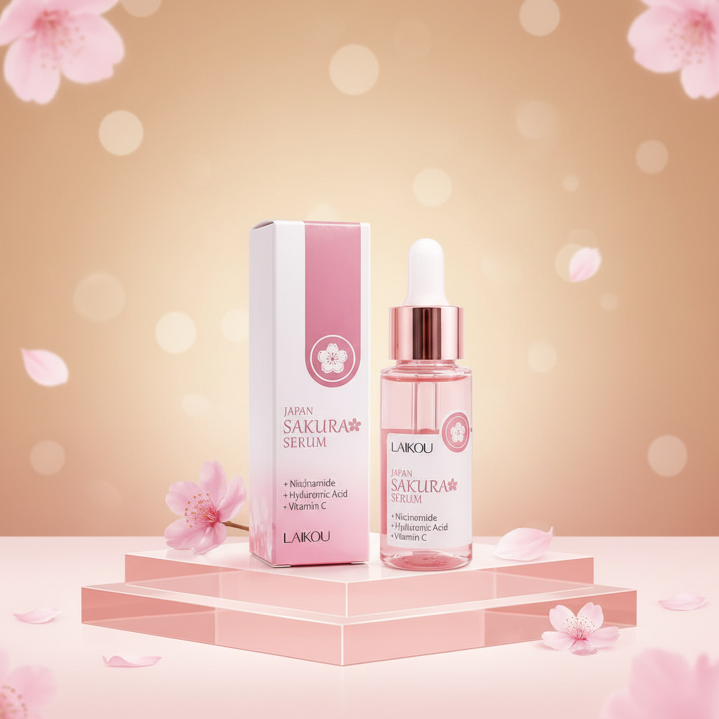 Sérum LAIKOU Sakura — Niacinamide, Acide Hyaluronique & Vitamine C