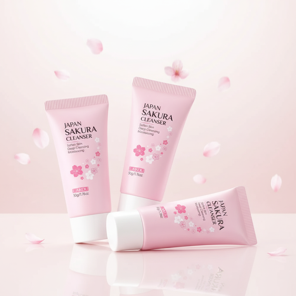 LAIKOU Nettoyant Visage Japon Sakura 50g